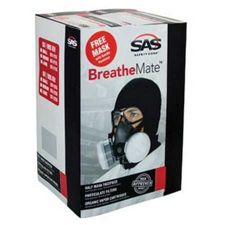 SAS Safety 031-3115 BreatheMate Bundle, Large