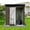 Brown, variant on 6×4 FT Outdoor Storage shed, Metal Shed with Sloping Roof and Lockable Door, Tool Shed for Bike, Toys, Backyard, Garden, Patio, White