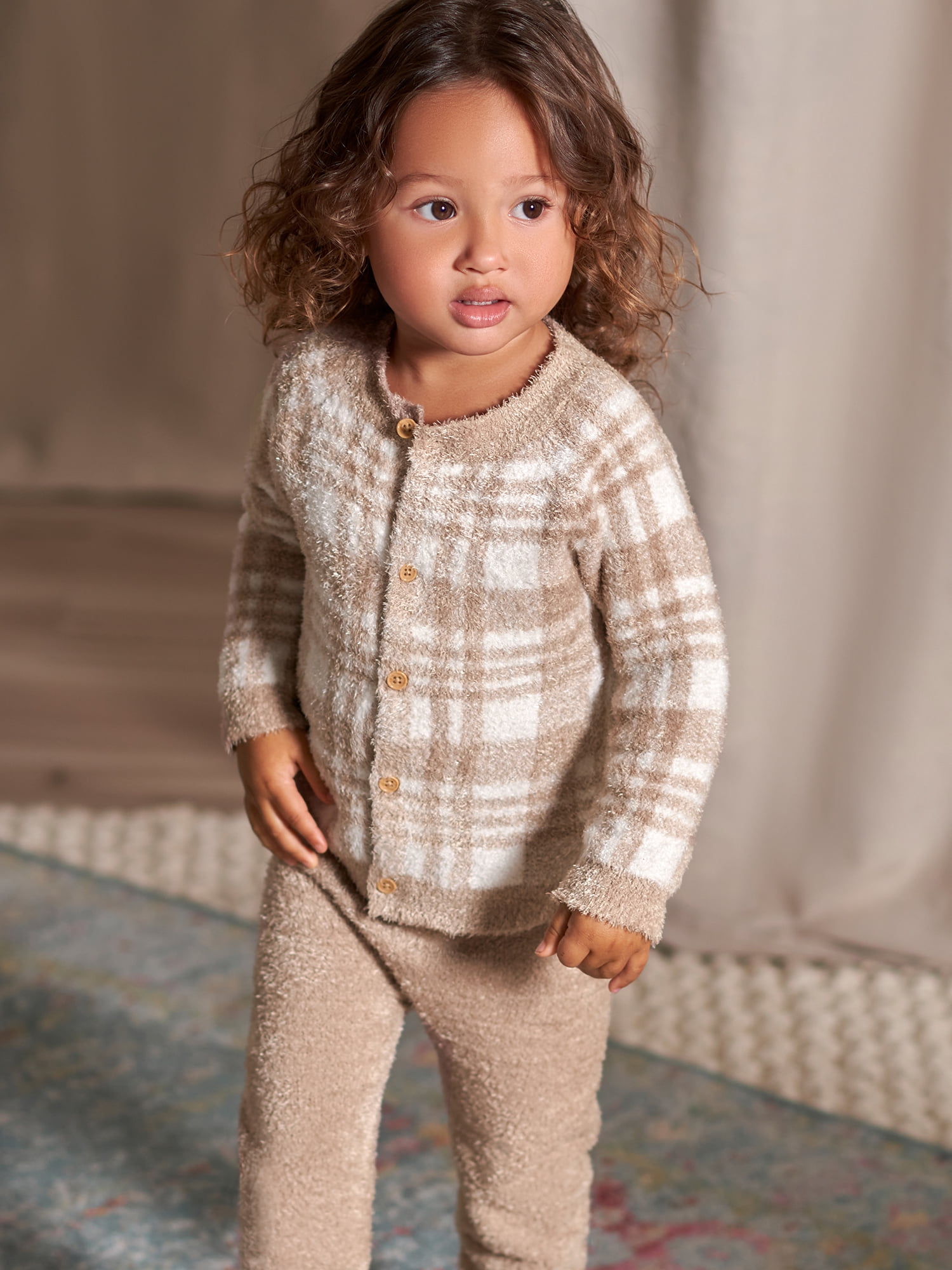Modern Moments by Gerber Baby Boy or Girl Gender Neutral Long Sleeve Cozy Cardigan Sweater & Pant, 2-Piece Outfit Set, Sizes 0/3-24 Months