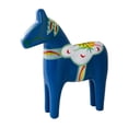 thumbnail image 2 of Estatua de caballo, escultura de madera, figura de animal, decoración moderna para el hogar y la oficina. azul, 2 of 9