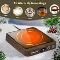 thumbnail image 4 of Electric Coffee Mug Warmer with 15oz Cup, 5-Temperature Settings, Digital Display & Timer, 4 of 6
