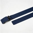 thumbnail image 3 of Ceisia Auto Buckle Woven Canvas Belt Adjustable Outdoor Casual Waist Strap In Multiple Colors Navy L Gift, 3 of 8