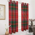 thumbnail image 3 of Red Colored Diamond Grid Luxury Window Curtains Blinds for Living Room Kids Bedroom Bathroom Kicthen Door Home Decor 2 Panels, 3 of 6