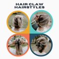 thumbnail image 3 of Hair Claw Clips for Women Anti Slip Large Claw Hair Clips for Thick Hairs Fashion Hair Styling Accessories, 3 of 4