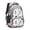 Baseball and Glove, variant on Football and Basketball Black Pattern Backpack for School, Cute School Bag with Adjustable Shoulder Straps and Padded Back, 16.9"x12.6"x5.9"
