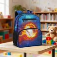 thumbnail image 4 of Aplkyhs Backpack for Teens 12-18 Stylish 13.5 Inch School Bag Durable Lightweight Water Resistant Backpack for High School Fire Baseball, 4 of 7