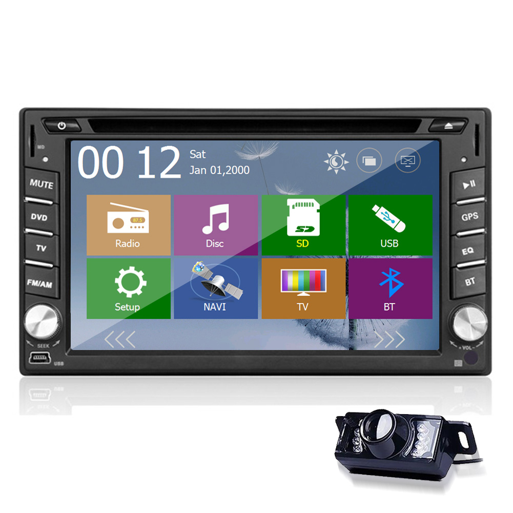 Car Stereo Headunit Car DVD Player 2 Din In Dash Bluetooth Monitor USB