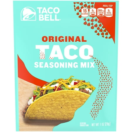 (4 Pack) Taco Bell Original Taco Seasoning Mix, 1 oz (The Best Taco Seasoning)