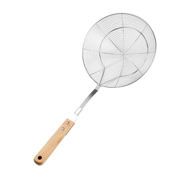 Heat Resistant Stainless Steel Skimmer Ladle with Handle Professional Slotted Spoon Practical Cooking Strainer