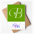 thumbnail image 1 of Balance Banana Letters Art Deco Fashion Welcome Back Greeting Cards Envelopes Blank, 1 of 3