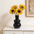 thumbnail image 7 of weibbin Creative Gourd Shape Vase 4x8in, Plastic Floral Arrangement for Home Decor, Black, 7 of 7