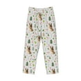 thumbnail image 6 of Uemuo German Shepherd Dog Pattern Men's Wide Leg Palazzo Lounge Pants with Pockets Light Weight Loose Comfy Casual Pajama Pants-Large, 6 of 9