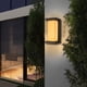 thumbnail image 3 of Iluminación para puerta de entrada Aplique de pared de 18W con sensor de movimiento 220V Impermeable IP66 Aluminio Antracita Acrílico Blanco cálido 3000K para pasillo Balcón Lámpara de jardín Luz, 3 of 5