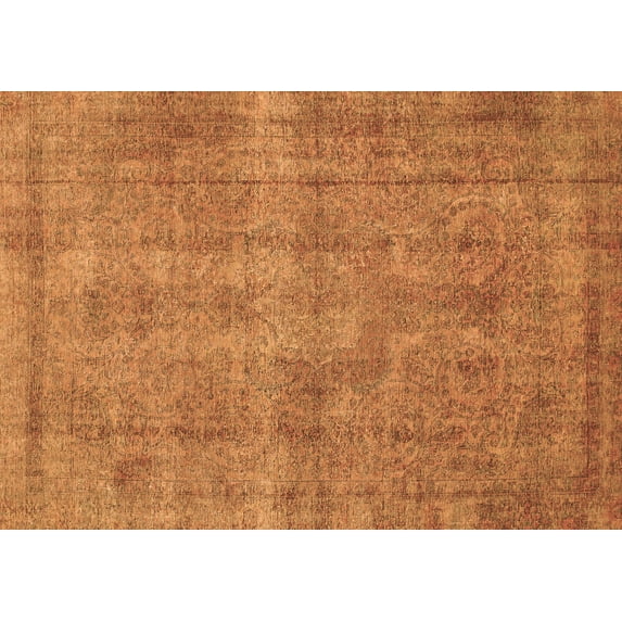 Ahgly Company Indoor Rectangle Abstract Brown Modern Area Rugs, 2' x 4'