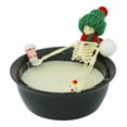 thumbnail image 2 of Halloween Decor - Candles and Candle Holders - Skeleton Frame Bathing Skeleton Candle - Halloween Skeleton Candle Lounging In a Cozy Skeleton Designs for Farmhouse Skeleton Ideas Candles Decorate, 2 of 9