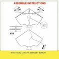 thumbnail image 6 of Large Dinosaur Kite with Long Tail 45 x 80 in for Kids and Adults Beginner, Outdoor Beach Kite with Winding Handle and Line, 6 of 7