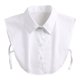 thumbnail image 1 of Cuello falso de mezclilla con solapa para mujer, fácil de abotonar, para camisas, suéteres, vestidos, chaquetas, accesorios de capas, 1 of 8