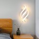 thumbnail image 3 of Aplique LED de pared para interiores, lámpara de pared moderna de 16 W, accesorio de iluminación acrílico para sala de estar, dormitorio, pasillo, escalera, 30 x 11,5 cm JAMW Sencillez, 3 of 5