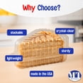 thumbnail image 5 of MT Products Extra Small Clear Plastic Cake Slice Container - Pack of 20, 5 of 8