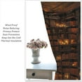 thumbnail image 5 of Bookshelf Curtains Vintage Library with Books Window Treatments for Kids Bedroom Wooden Wooden Antique Bookcase Drapes Sets 84x84 Inch, 5 of 6