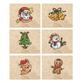 thumbnail image 1 of Retro Christmas Cards - Pack of 6, 6 Assorted Designs Merry Christmas Cards with Envelopes - New Years Cards - Perfect to Send Warm Holiday Wishes to Friends and Family - 4.5"X 3.3", 1 of 6