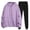 Purple, variant on BLOCLOALO 2 Piece Lounge Set Long Sleeve Pullover Hoodie Sweatshirts Solid Color Hooded Zipper Plus Sweatshirt Trousers Women's Suit Jogger Sets Sweatpants and Sweatshirt Set Comfy Lounge Sets Beige L
