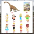 thumbnail image 5 of Set de juguetes de simulación de dinosaurio modelo animal con 8 muñecas para niños, 5 of 5