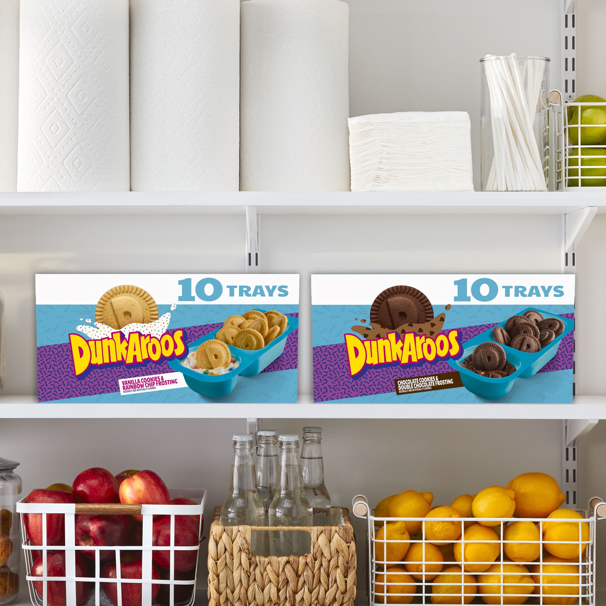 Dunkaroos Chocolate Cookies and Double Chocolate Frosting, 1 oz, 10 ct