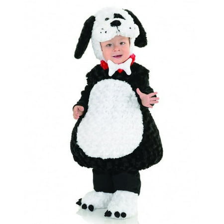 Black And White Puppy Animal Belly Babies Toddler Costume
