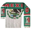 thumbnail image 1 of Increible! Bufanda Futbol Mexico Tricolor Doble Vista, 1 of 1
