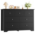 thumbnail image 5 of Homfa 7 Drawer Double Dresser, 47.2"W Contemporary Wood Chest of Drawer Storage Cabinet for Bedroom Living Room, Black, 5 of 5