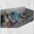 thumbnail image 6 of Sicily Soft Flannel Fleece Throw Blanket, Monte Cofano Mediterranean Sea in Vibrant Colors Rocky Coast Nature Morning Photo, Cozy Plush for Indoor and Outdoor Use, 50" x 70", Multicolor, by Ambesonne, 6 of 6