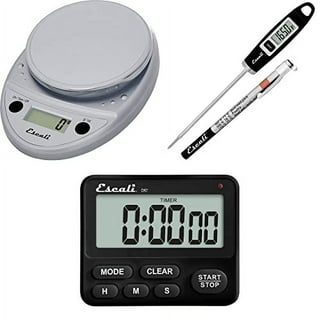Escali Pana V136 Large Volume Measuring Kitchen/Baking/Cooking Scale,  Preprogrammed with Over 500 Ingredients, LCD Digital Display, 13lb  Capacity, Universal, Stainless 
