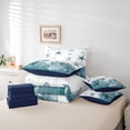 thumbnail image 6 of Erosebridal Sea Starfish Turtle 7pcs Bedding Comforter Set,Summer Nautical Sealife Ocean Coral Queen Bedding Sets,Reversible, 6 of 7