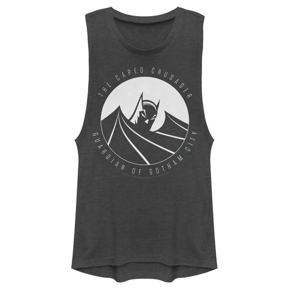 Junior's Batman Guardian of Gotham  Festival Muscle Graphic Tee Charcoal Small