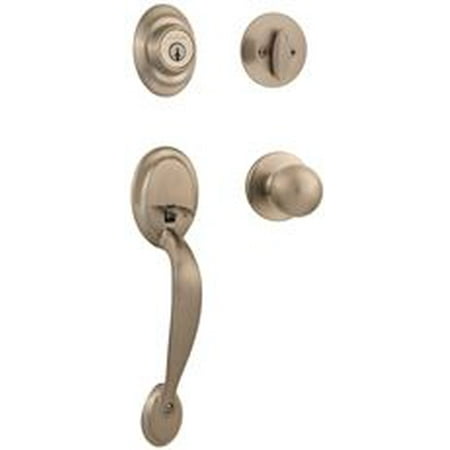 - Kwikset Dakota With Polo Knob Smartkey Handleset Satin Nickel
