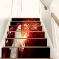 thumbnail image 1 of RV Pegatinas para escaleras 3D Autoadhesivas Elevadores de escaleras de PVC Pegatinas para escaleras extraíbles Pegatinas para festivales Papel tapiz Decoración para fiestas en el hogar 39.3 pulgadas x 7.08 pulgadas x 6 piezas Novedad Papá Noel brillar Electrónica, 1 of 5