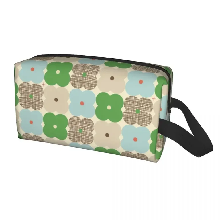 Orla Kiely Flower Cosmetic Bag Women Kawaii Large Capacity Scandinavian Geometric Style Makeup Case Beauty Storage Toiletry Bags Walmart