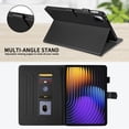 thumbnail image 4 of for Xiaomi Pad 7/7 Pro 2024/Xiaomi Pad 8/8 Pro 2025 11.2 inch Case, Rhombus Pattern Multiple Viewing Angles Stand Slim Folio Cover (Black), 4 of 6
