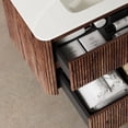 thumbnail image 2 of 30-inch White Ceramic Sink - Wall-mounted with Concealed Handles - Bathroom Style - 3D & Refined Aesthetic, 2 of 2