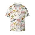 thumbnail image 3 of Cauagu Colorful Bow Knots1 Men's Short Sleeve Button Down Hawaiian Shirt for Men Bowling Shirts Casual Summer Beach Shirt,X-Large, 3 of 6