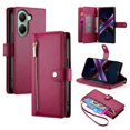 thumbnail image 1 of DF-011 For Xiaomi Poco X7 Pro 5G Redmi Turbo 4 5G Case Zipper Pocket Wallet Leather Phone Cover with, 1 of 5