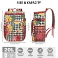 thumbnail image 3 of Floral Exotic Soft Cooler Bag Leakproof 26 Cans Capacity for Summer Travel Picnic with Vibrant Hibiscus Print, 3 of 6