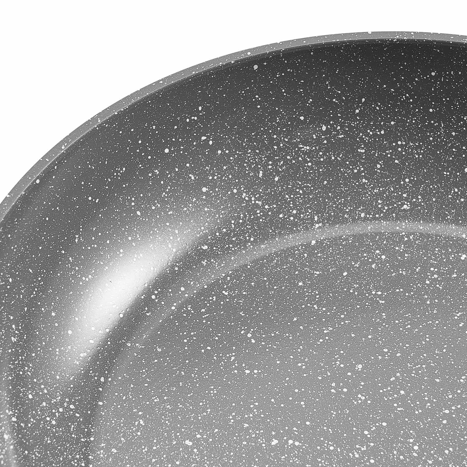 3-Piece Aluminum Skillet Set with Ceramic Nonstick Coating, 8/10/12 Inch Frying Pans, Cast Steel Handle, Oven Safe, Induction Compatible
