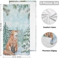thumbnail image 2 of Winter Forest Scene Hand Towels, Snowy Red Fox Kitchen Towel Ultra Soft and Absorbent,Decorative Fingertip Face Towel for Bathroom Hotel, 2 PCS, 28.3"x14.4", 2 of 6