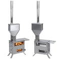 thumbnail image 5 of golytefs Wood Burning Stove with Chimney Pipe Portable Wood-burning Camp Stove with Oven for Outdoor Heating & Cooking Ice Fishing Hunting, 5 of 8