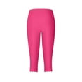 thumbnail image 5 of XIAOCHA Scalloped Edge Capris for Women High Waist Crops Soft Stretch Casual Daily Wear Leggings, 5 of 5
