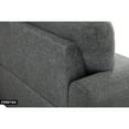 thumbnail image 6 of Hommoo L Shaped Flippable Backrest Sectional Couches and Sofas, 4-Seat Linen Sectional Sofa Sets, Modern Living Room Furniture Sets, 15' Back Height, Grey(No Ottoman), 6 of 8