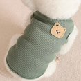 thumbnail image 5 of Chaleco con orejas para perro, ropa para gato, camiseta lisa, ropa para perros, chaleco fino pequeño a la moda para Chihuahua, chaleco transpirable de verano para mascota Pug York, 5 of 5