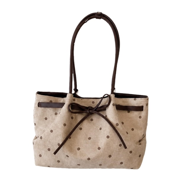 Bolso de hombro para mujer, moderno, portátil, para llevar debajo del brazo, ideal para ir al trabajo, vacaciones o fiestas. Beige